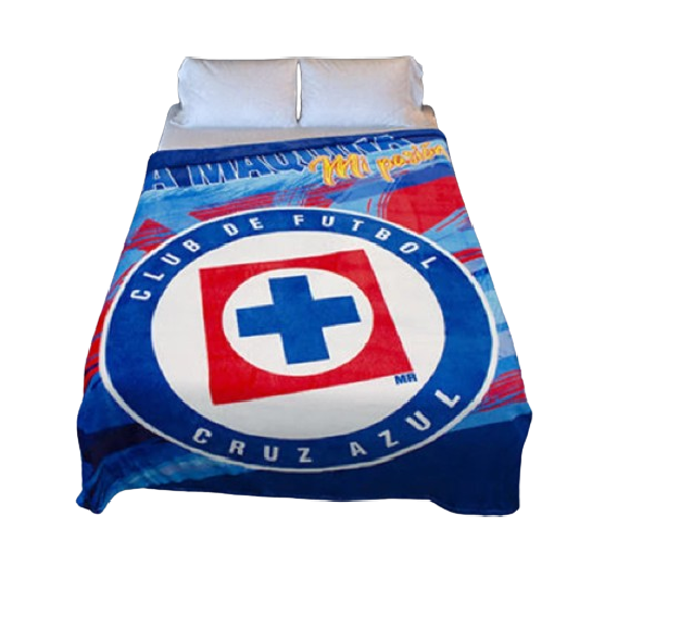 Cobertor Cruz Azul Borrega Matrimonial