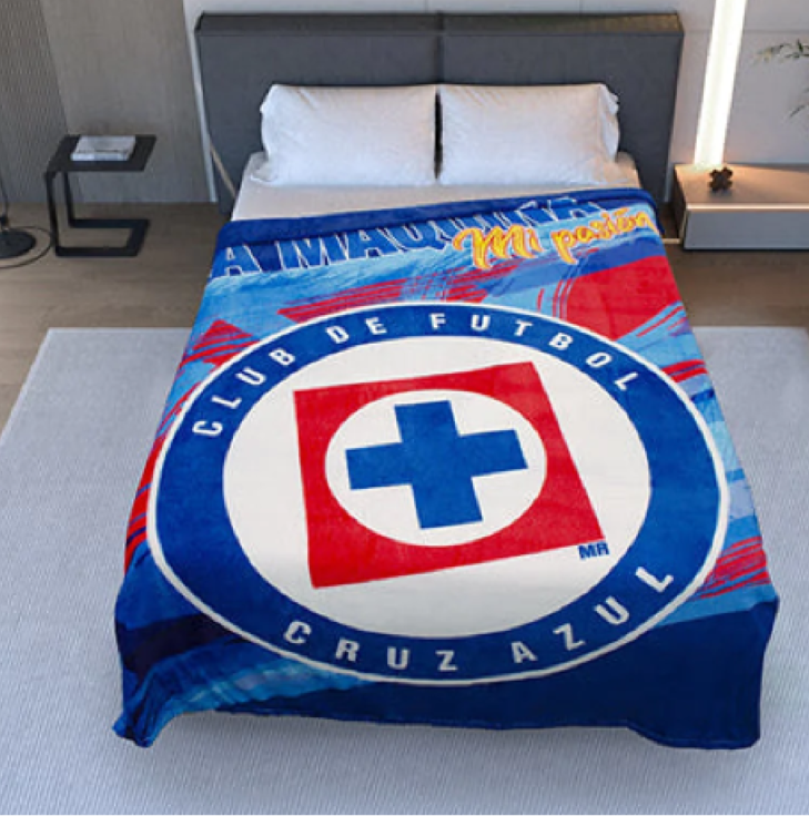 Foto 4 pulgar | Cobertor Cruz Azul Borrega Matrimonial