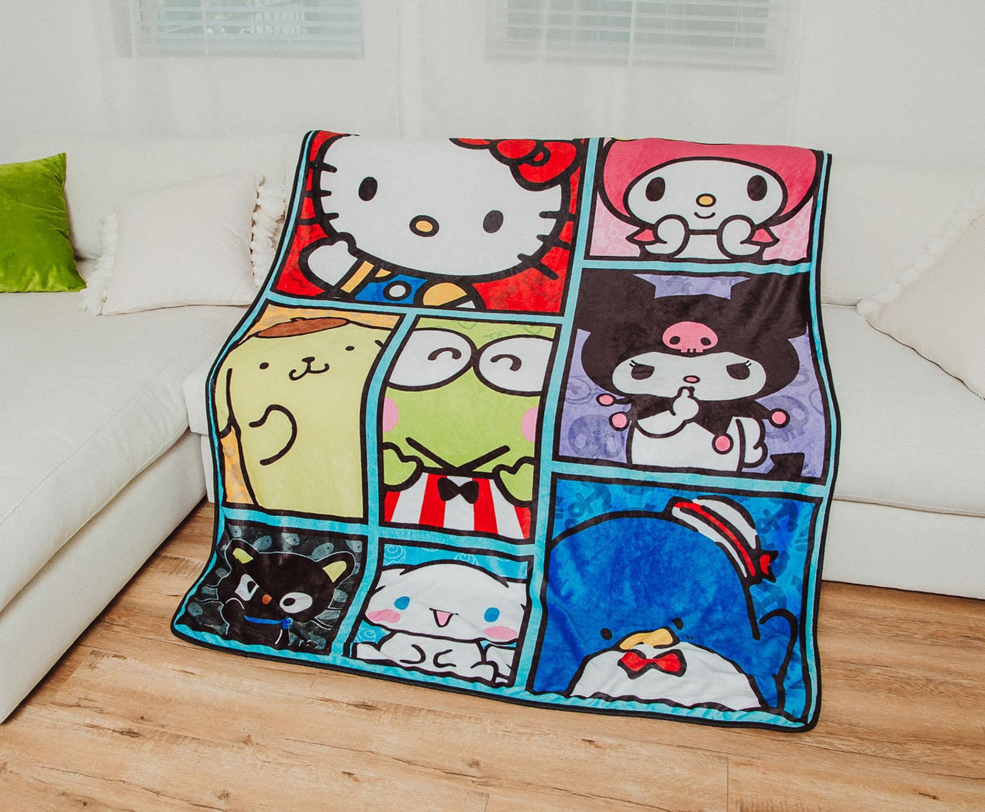 Foto 6 pulgar | Manta De Forro Polar Sherpa De Hello Kitty And Friends De Sanrio - Venta Internacional.