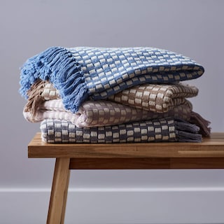 Foto 6 | Manta Dii Urban Check Collection, Algodón, 50 X 60 Cm - Venta Internacional.