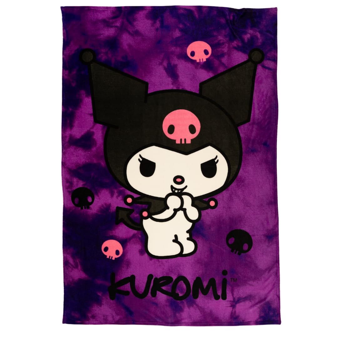 Foto 2 pulgar | Manta Franco Collectibles Kuromi Super Soft 160 X 230 Cm - Venta Internacional.