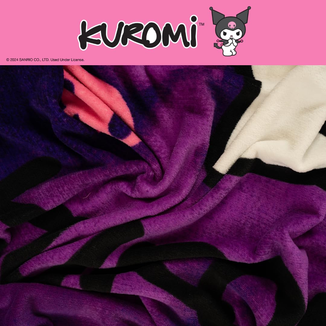 Foto 5 | Manta Franco Collectibles Kuromi Super Soft 160 X 230 Cm - Venta Internacional.