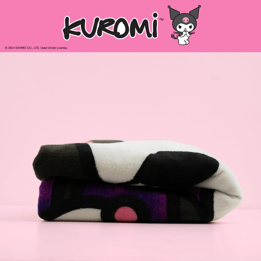 Foto 8 pulgar | Manta Franco Collectibles Kuromi Super Soft 160 X 230 Cm - Venta Internacional.