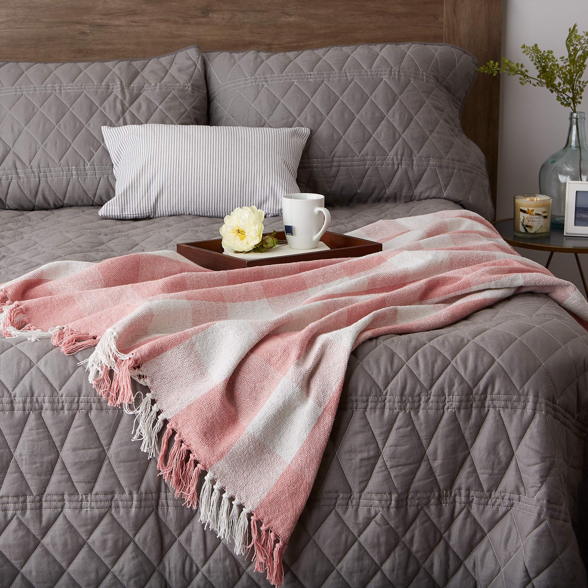 Foto 2 | Manta Dii Buffalo Check Rustic Farmhouse, 100% Algodón - Venta Internacional.