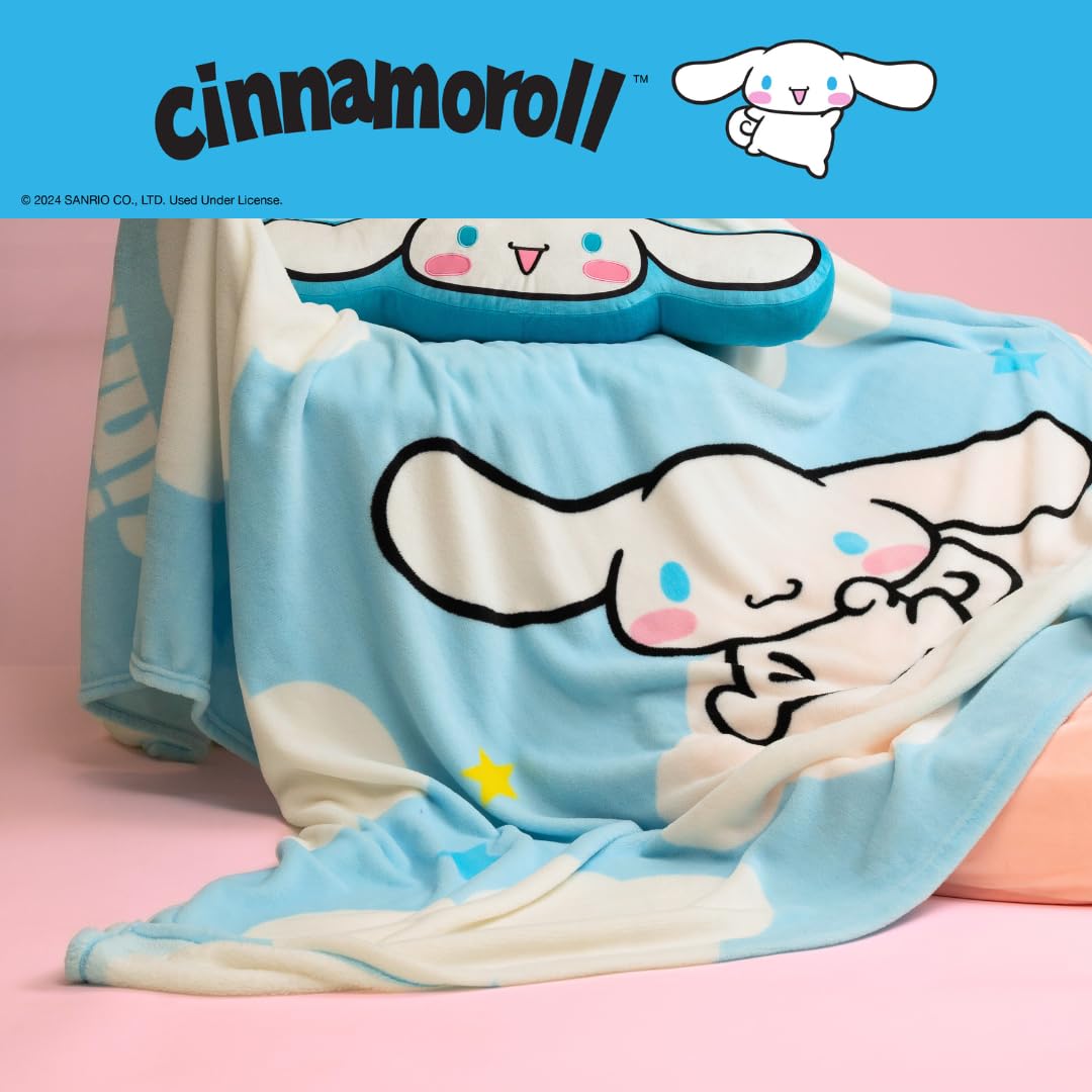 Foto 6 pulgar | Manta Franco Collectibles Cinnamoroll Supersuave De 160 X 230 Cm - Venta Internacional.