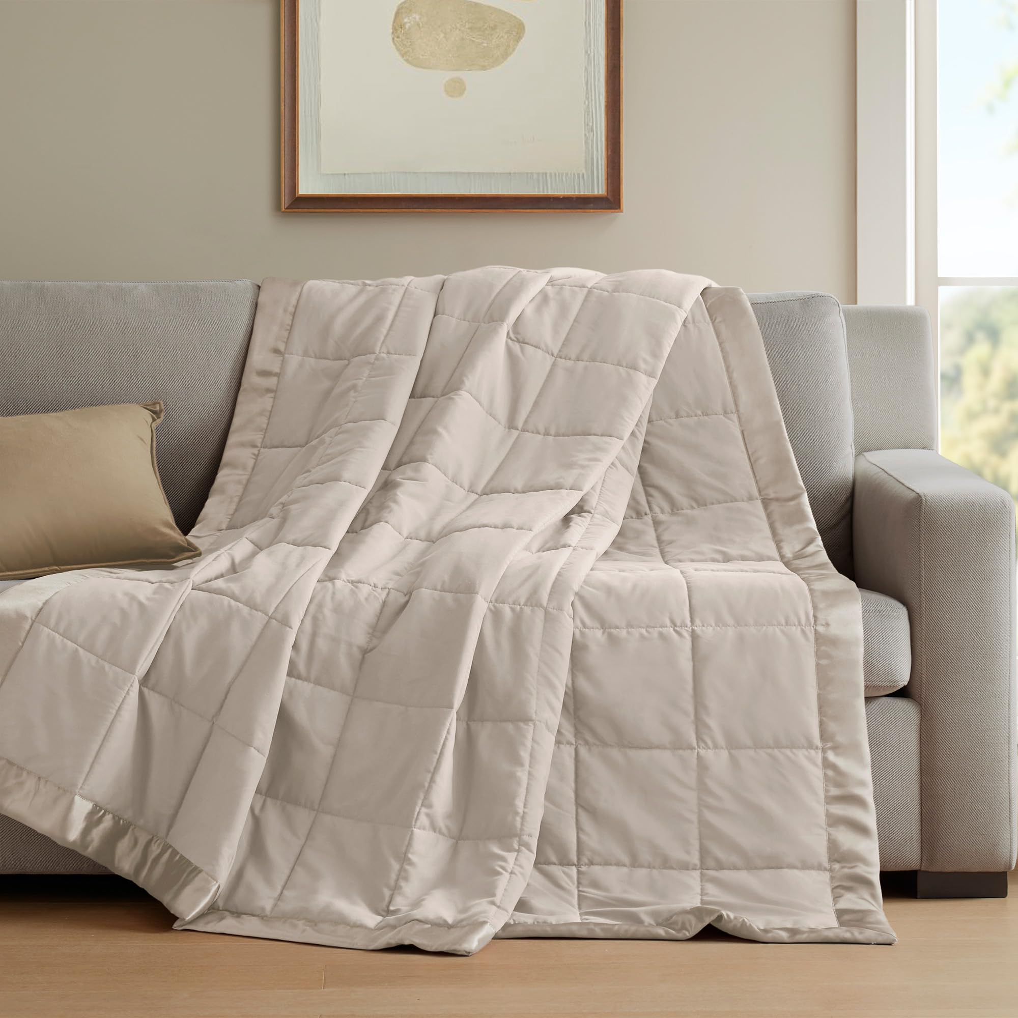 Foto 5 | Manta Madison Park Windom Down Alternative, Gris, Doble - Venta Internacional.