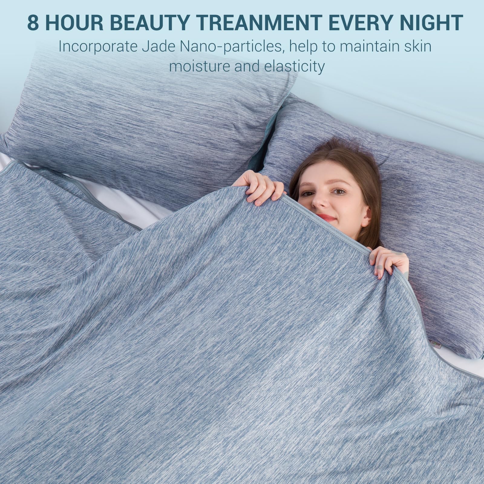 Foto 6 pulgar | La Manta Refrescante Elegear Revolutionary Twin Blue Absorbe El Calor - Venta Internacional.