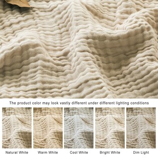 Foto 4 | Manta Emme De Muselina De Algodón Twin Xl, 66 X 90 Cm, Color Marrón Claro - Venta Internacional.
