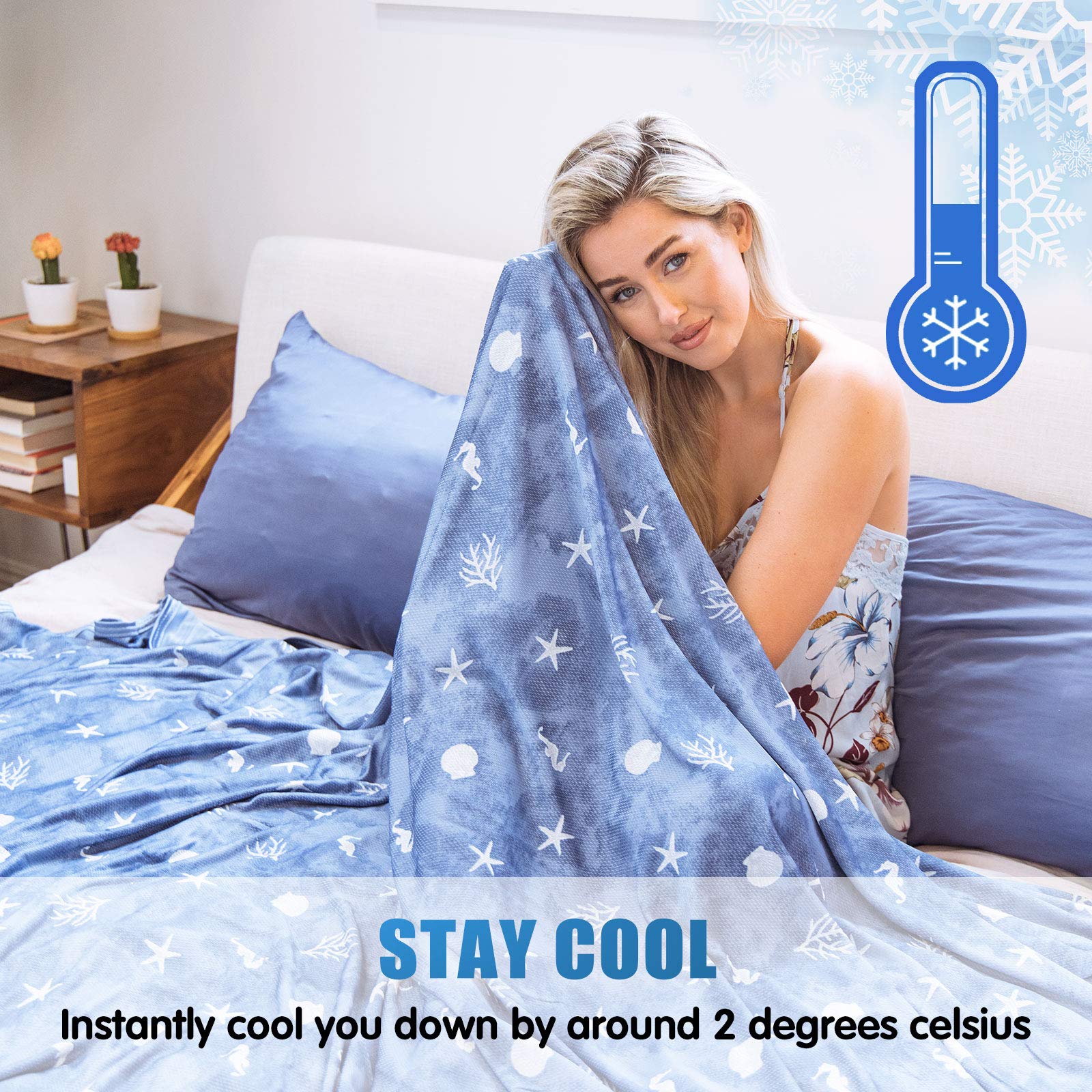 Foto 4 | Manta De Refrigeración Ailemei Direct Cooling De Doble Cara, 90 X 90 Cm - Venta Internacional.