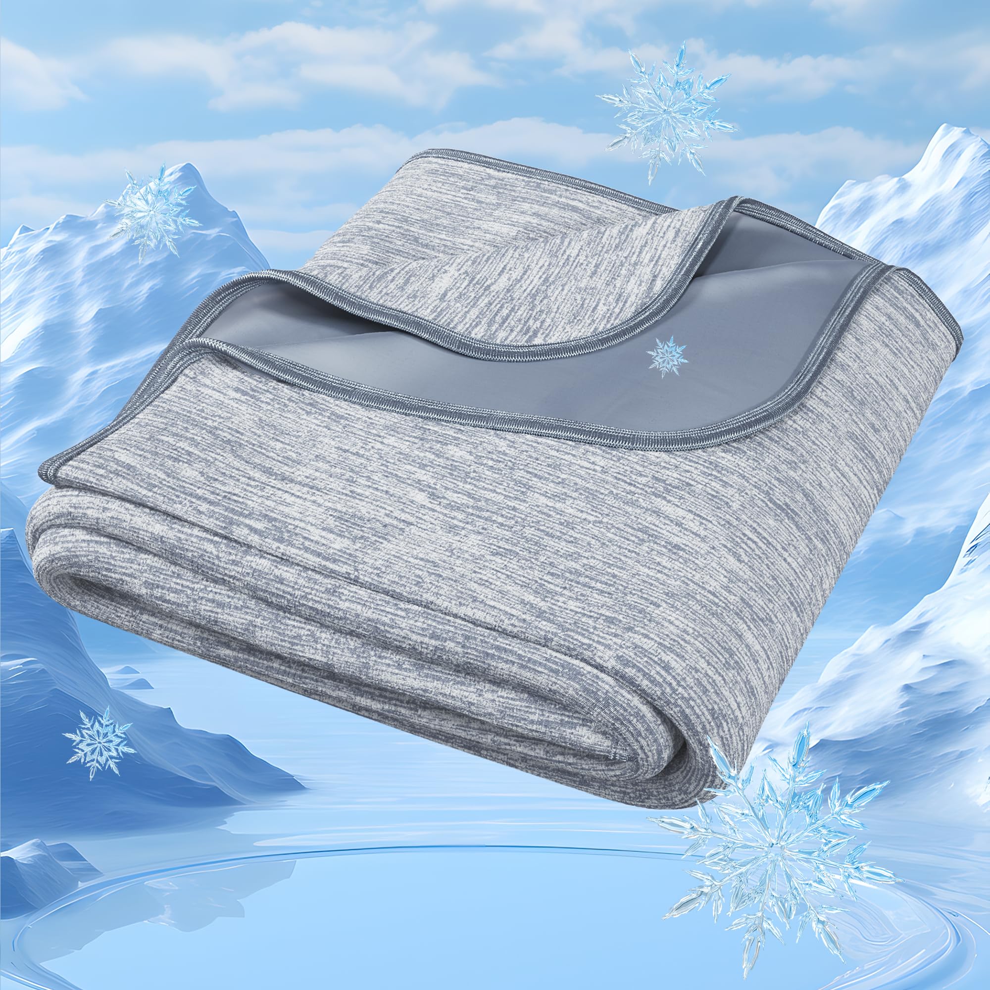 Foto 2 pulgar | Manta Refrescante Degrees Of Comfort Summer Queen Grey - Venta Internacional.