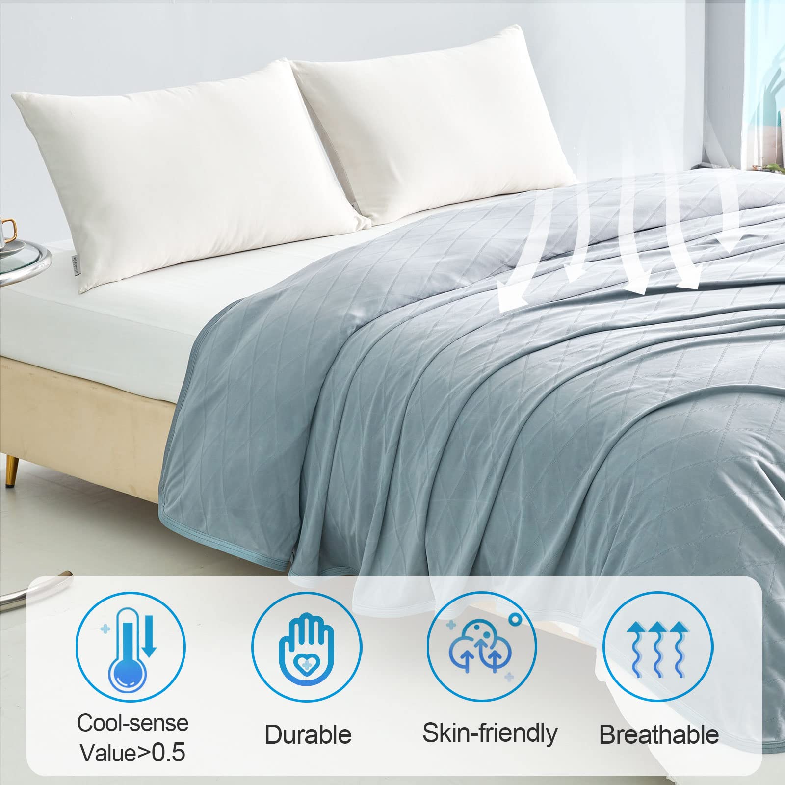 Foto 5 | Manta Refrescante Ailemei Direct, Tela Mejorada, Tamaño King - Venta Internacional.