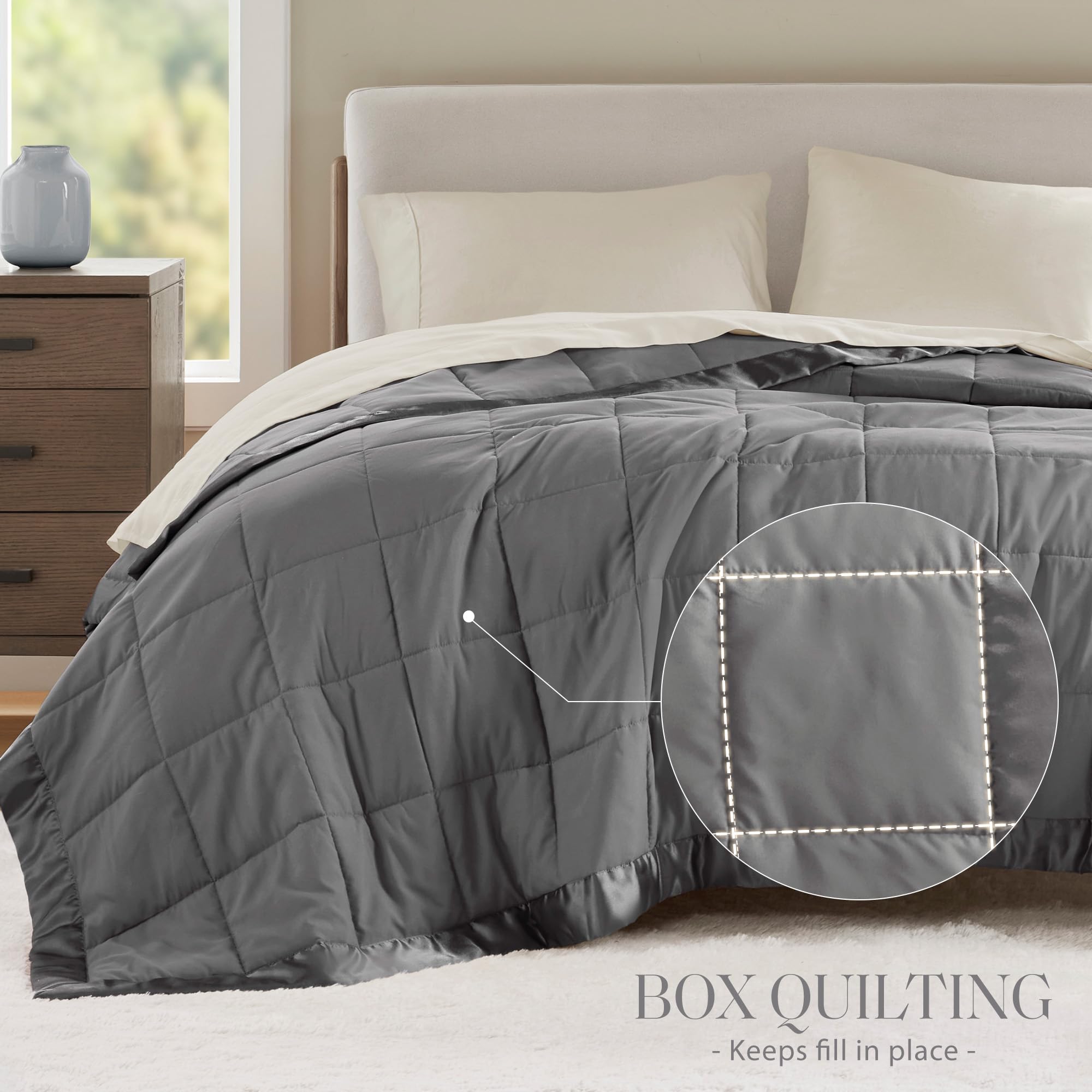 Foto 4 pulgar | Manta Madison Park Windom Down Alternative King Charcoal - Venta Internacional.