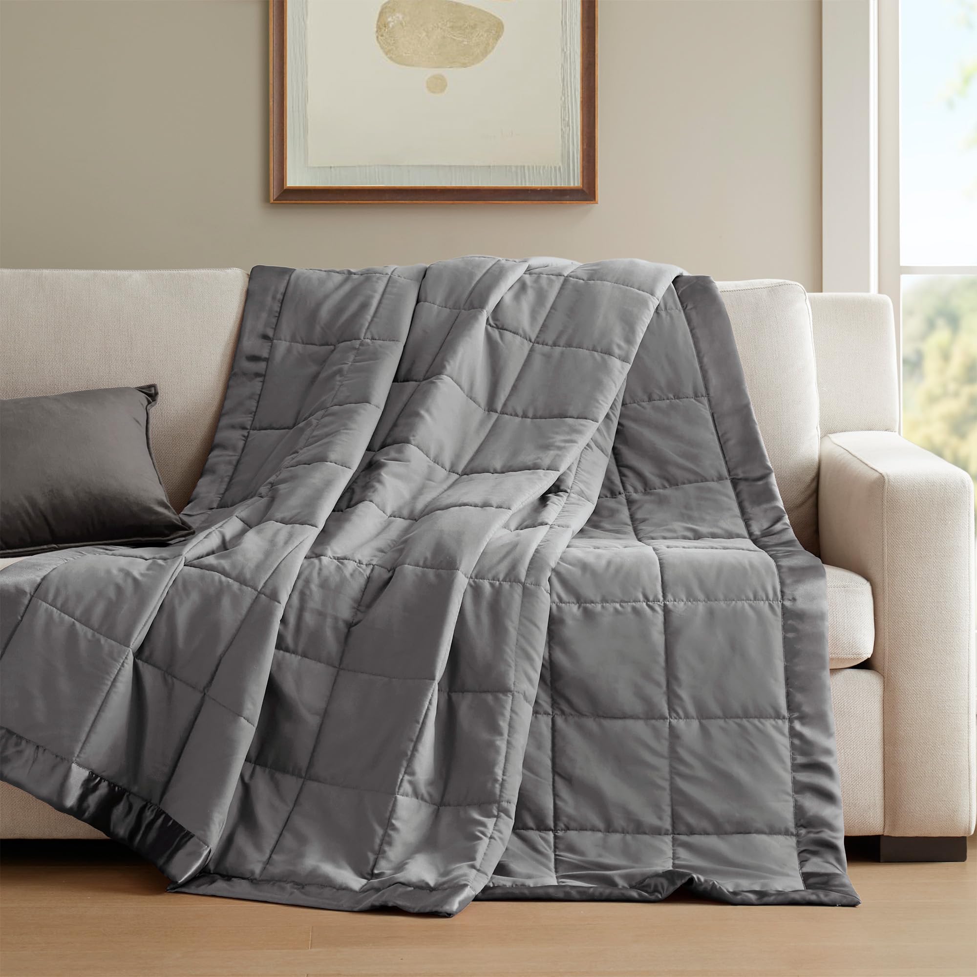 Foto 5 | Manta Madison Park Windom Down Alternative King Charcoal - Venta Internacional.