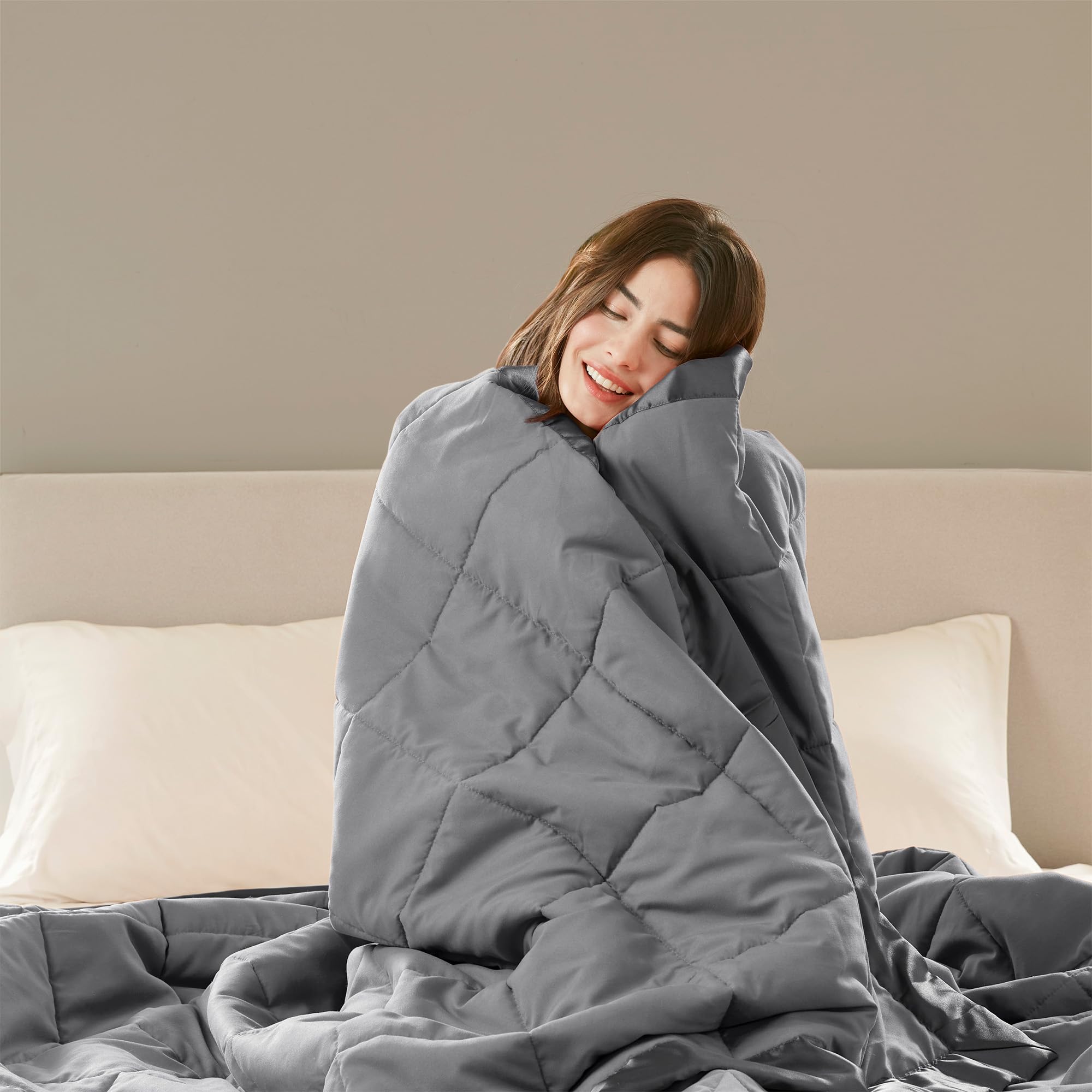 Foto 6 | Manta Madison Park Windom Down Alternative King Charcoal - Venta Internacional.