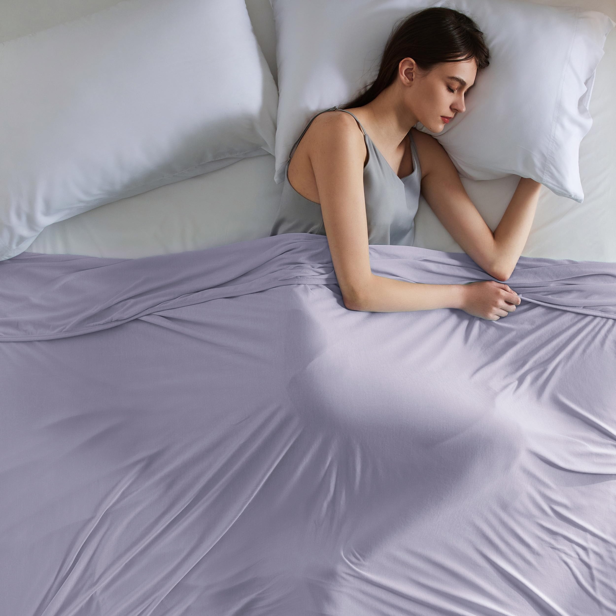 Foto 1 | Manta Refrescante Bedsure, Color Lavanda, Tamaño Queen, Para Personas Que Duermen En El Calor - Venta Internacional.