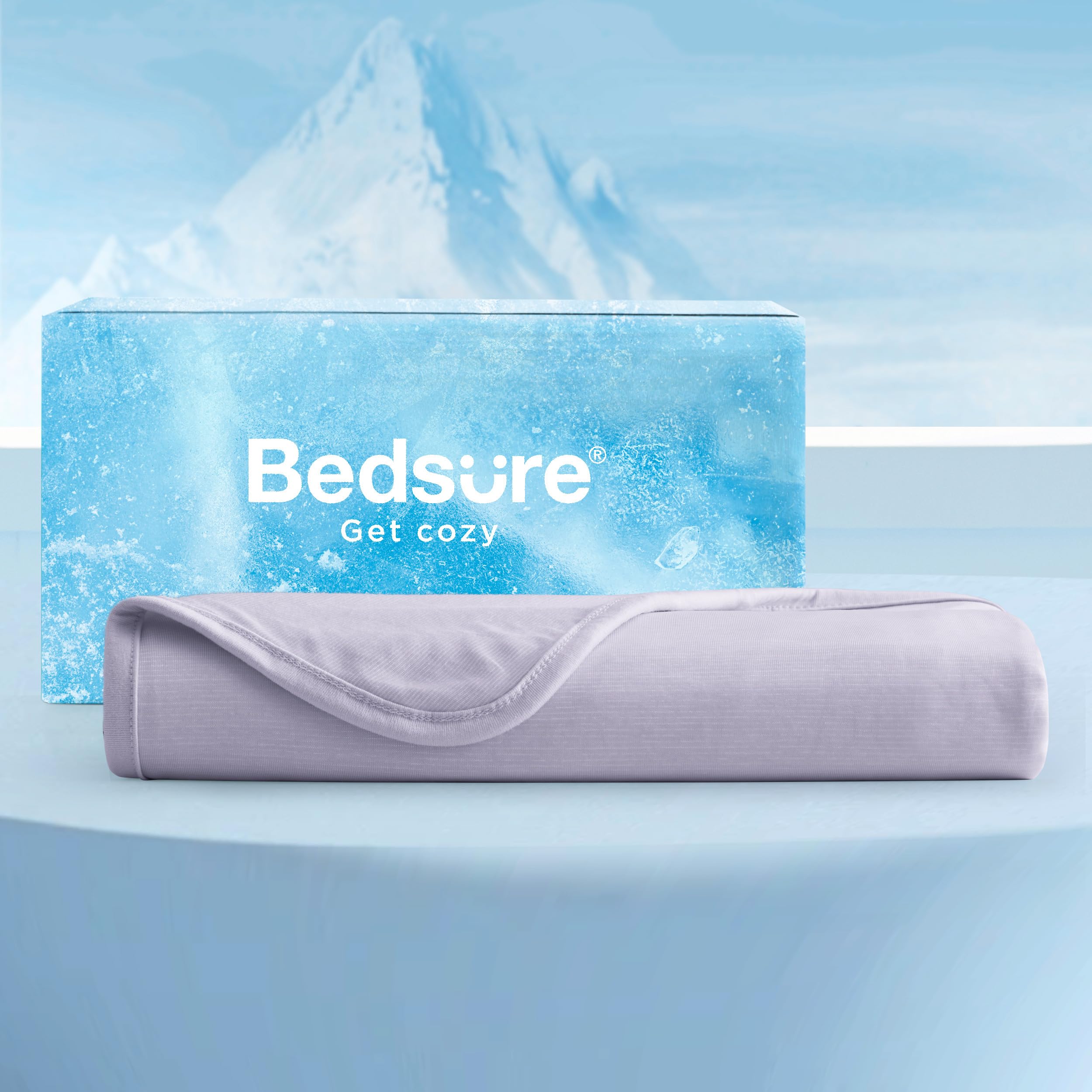 Foto 6 | Manta Refrescante Bedsure, Color Lavanda, Tamaño Queen, Para Personas Que Duermen En El Calor - Venta Internacional.
