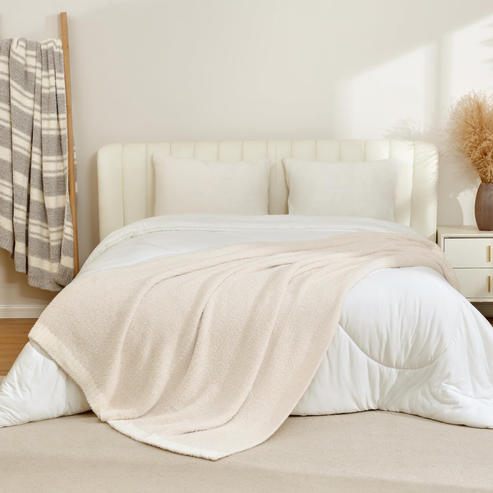 Foto 4 | Manta Snuggle Sac, Tamaño Queen, Microfibra, Tamaño Queen, Color Marfil - Venta Internacional.