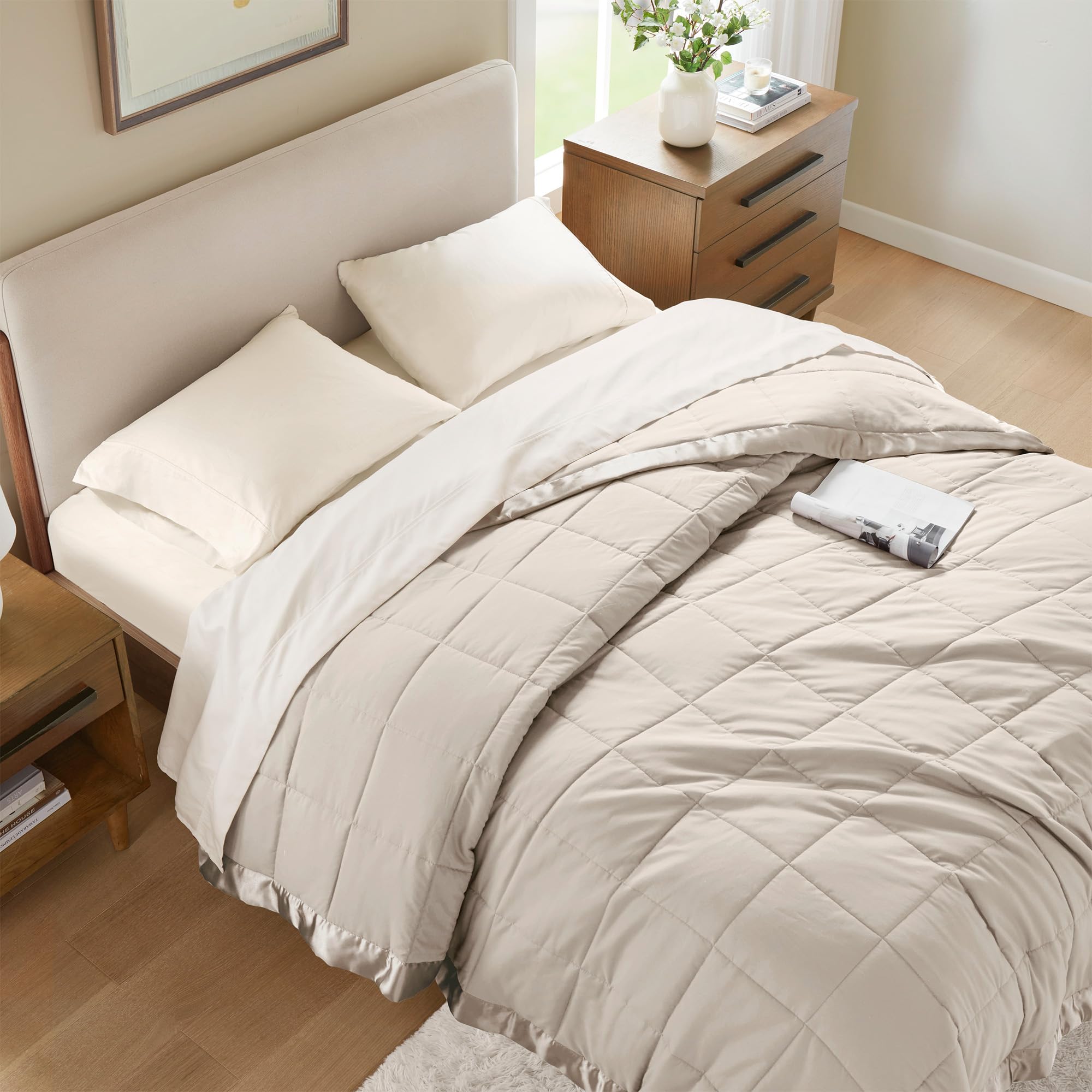 Foto 7 | Manta Madison Park Windom Down Alternative Gris Queen - Venta Internacional