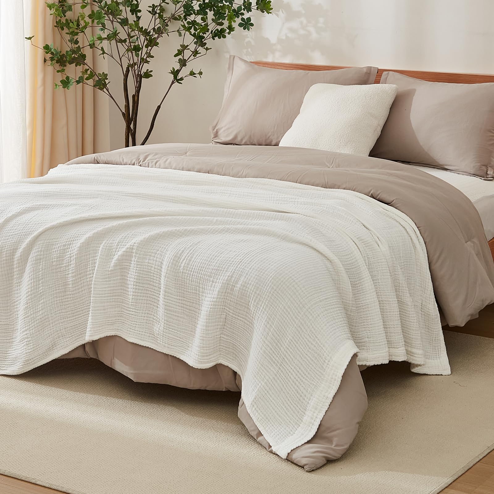 Foto 2 | Manta Emme King Blanco - Venta Internacional