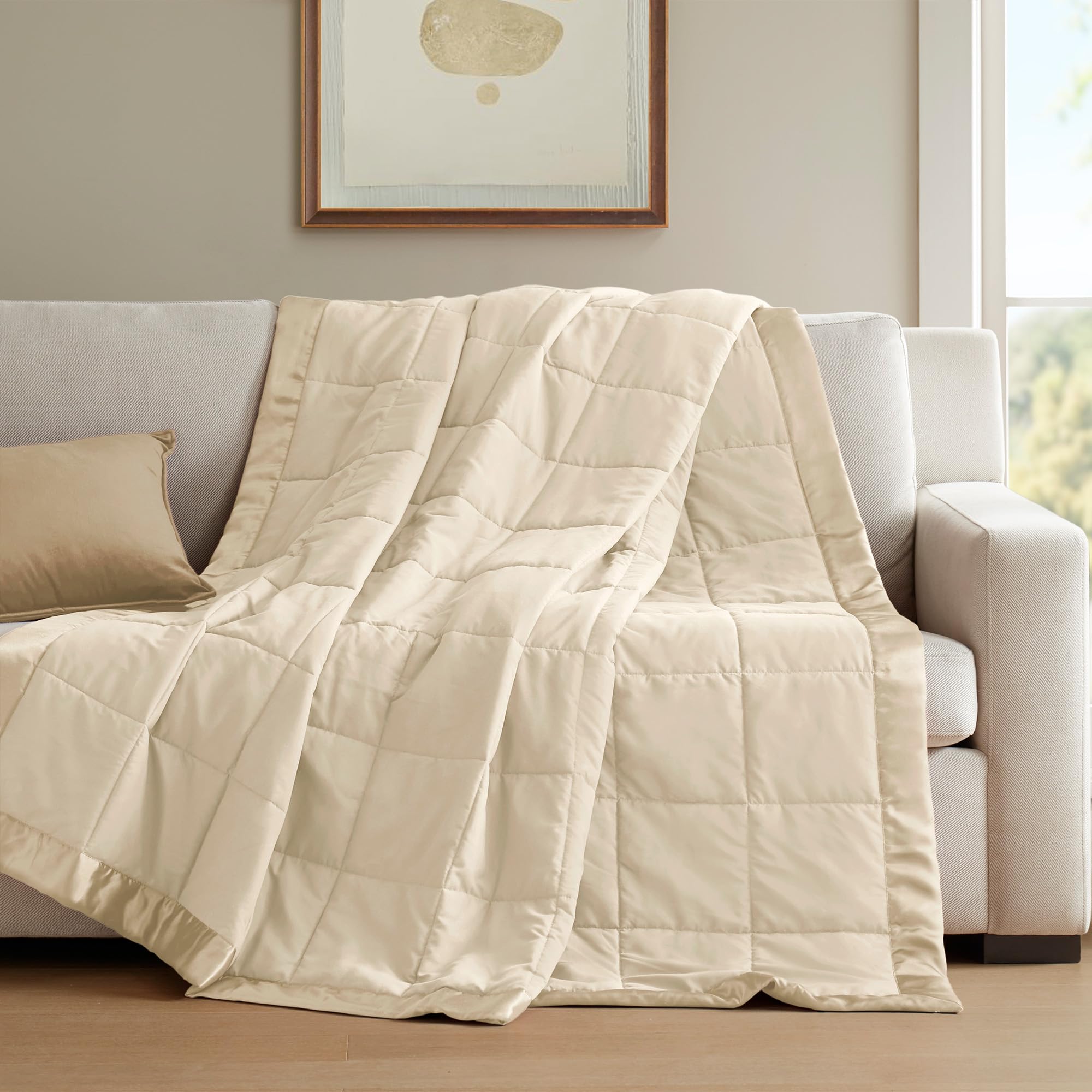 Foto 5 | Manta Madison Park Windom Down Alternative Cream King Size - Venta Internacional