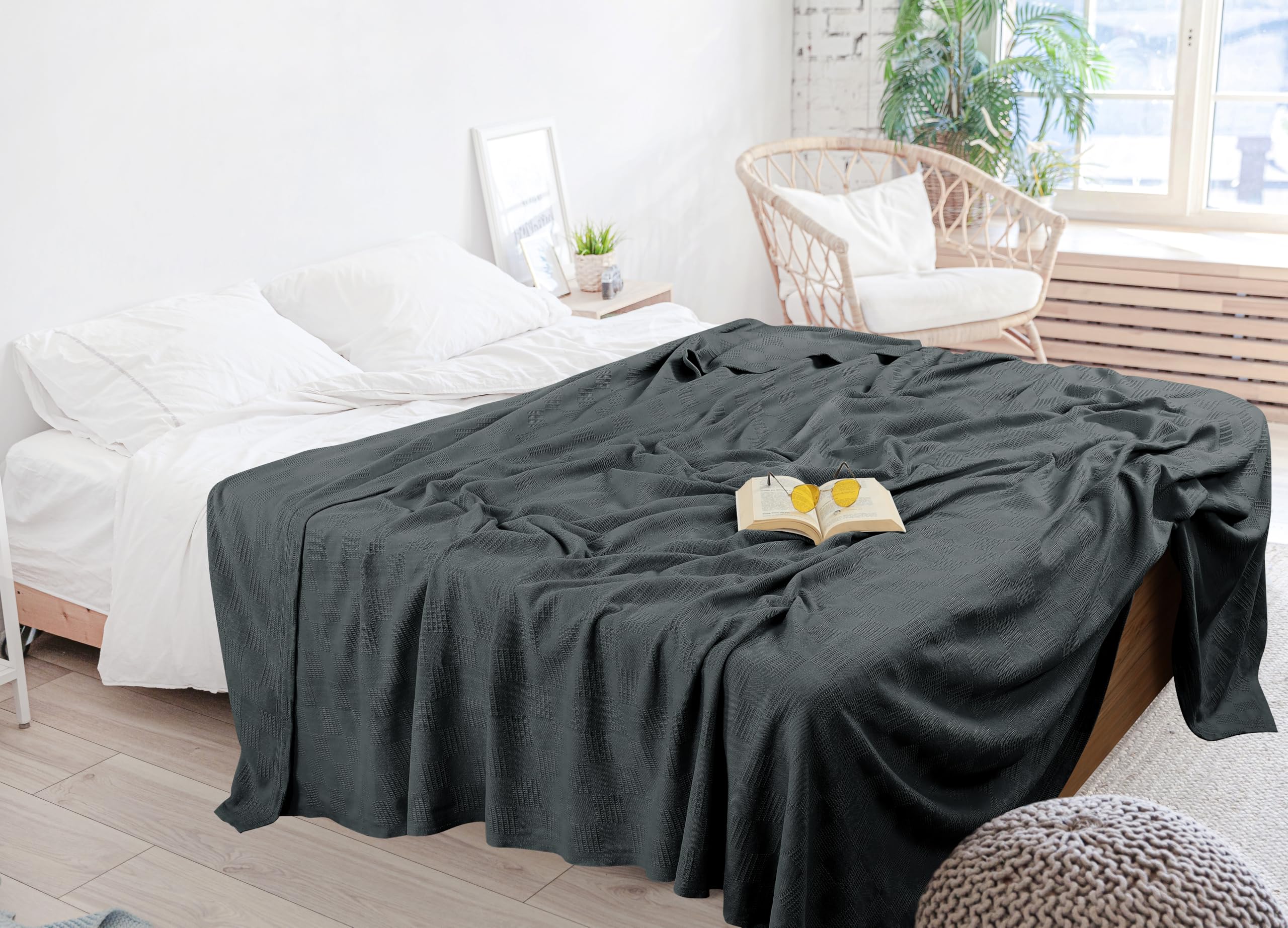 Foto 6 | Cobija Utopia Bedding Algodón Queen Gris Ahumado - Venta Internacional