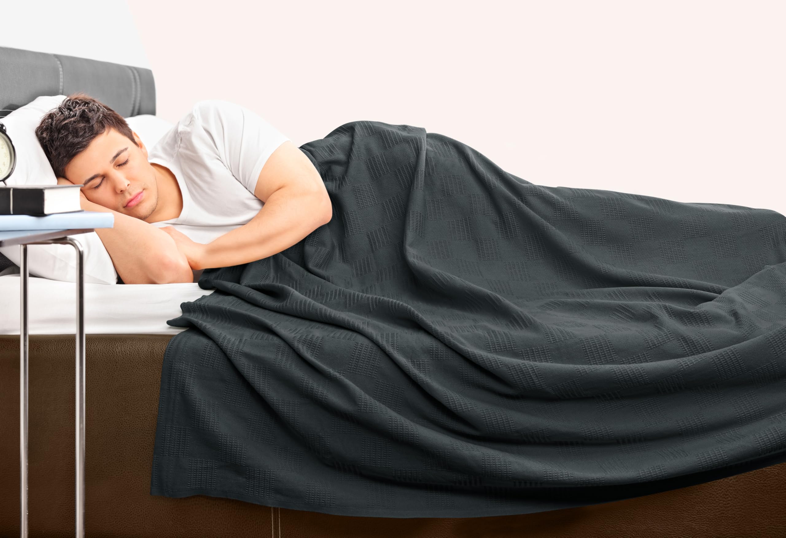 Foto 7 | Cobija Utopia Bedding Algodón Queen Gris Ahumado - Venta Internacional