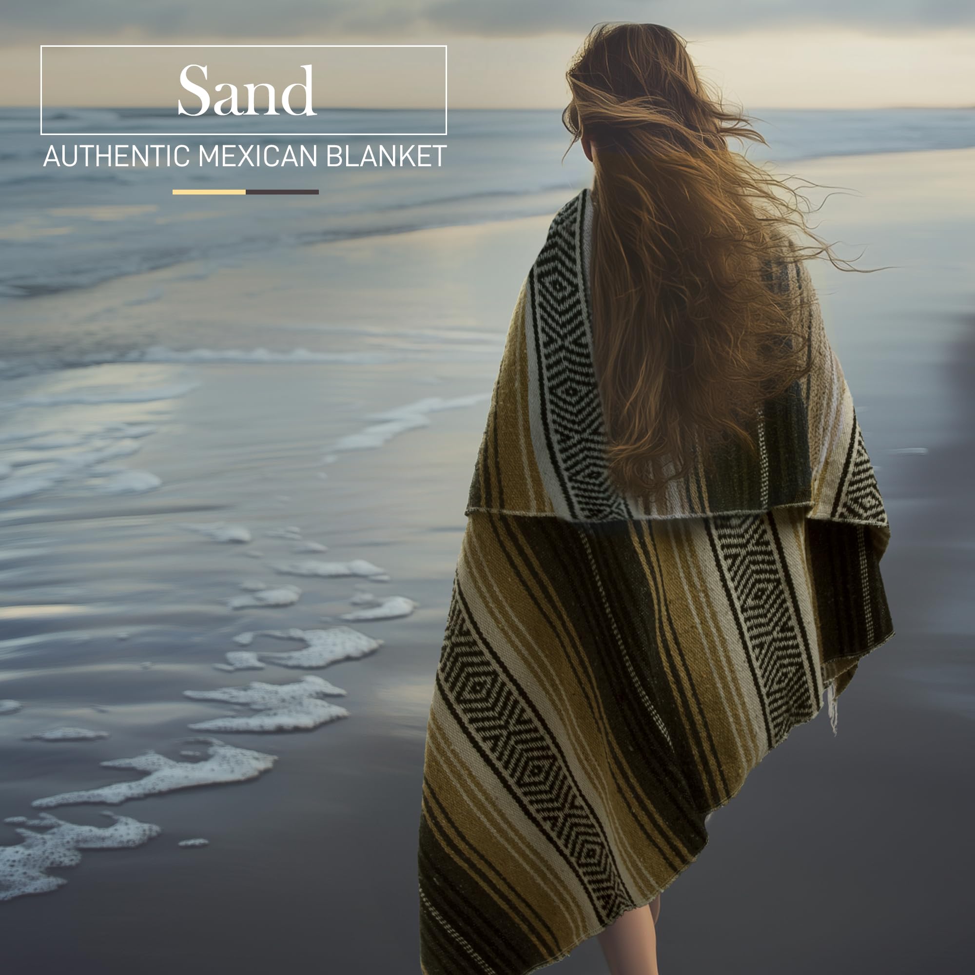 Foto 7 | Manta Hydration Nation Authentic Mexican 70x50 Sand - Venta Internacional.