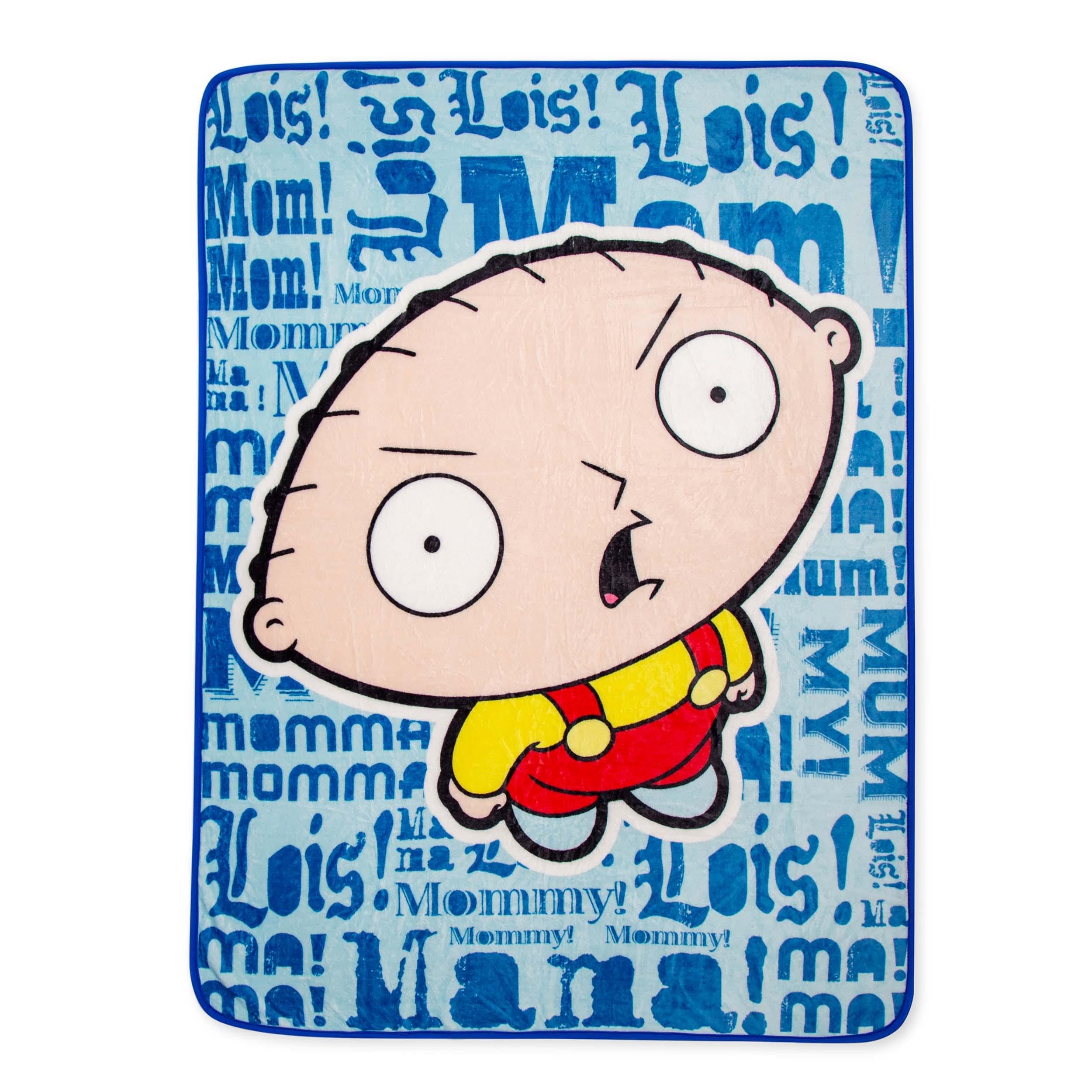 Foto 2 pulgar | Manta Family Guy Stewie Griffin Mama Raschel 115 X 150 Cm - Venta Internacional.