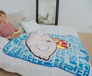 Foto 4 | Manta Family Guy Stewie Griffin Mama Raschel 115 X 150 Cm - Venta Internacional.
