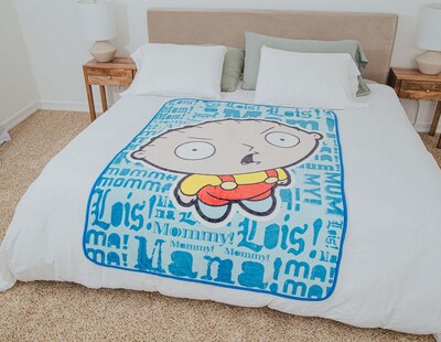 Foto 6 | Manta Family Guy Stewie Griffin Mama Raschel 115 X 150 Cm - Venta Internacional.