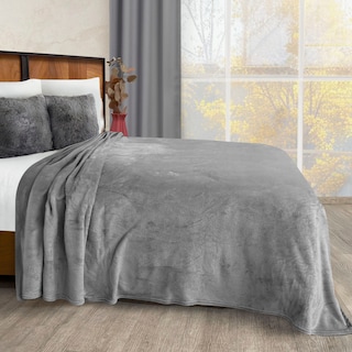 Foto 5 | Cobertor Ligero King Size Ultrasuave Gris Térmico