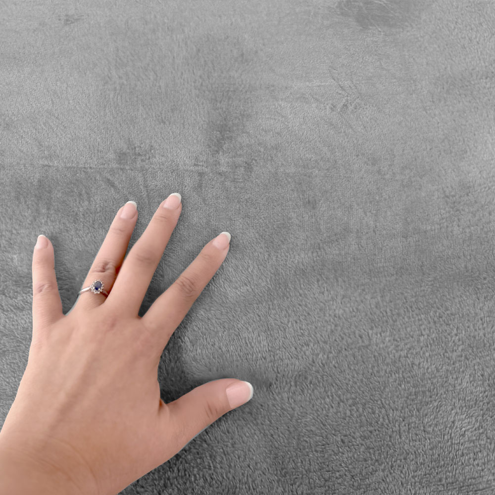 Foto 6 | Cobertor Ligero King Size Ultrasuave Gris Térmico