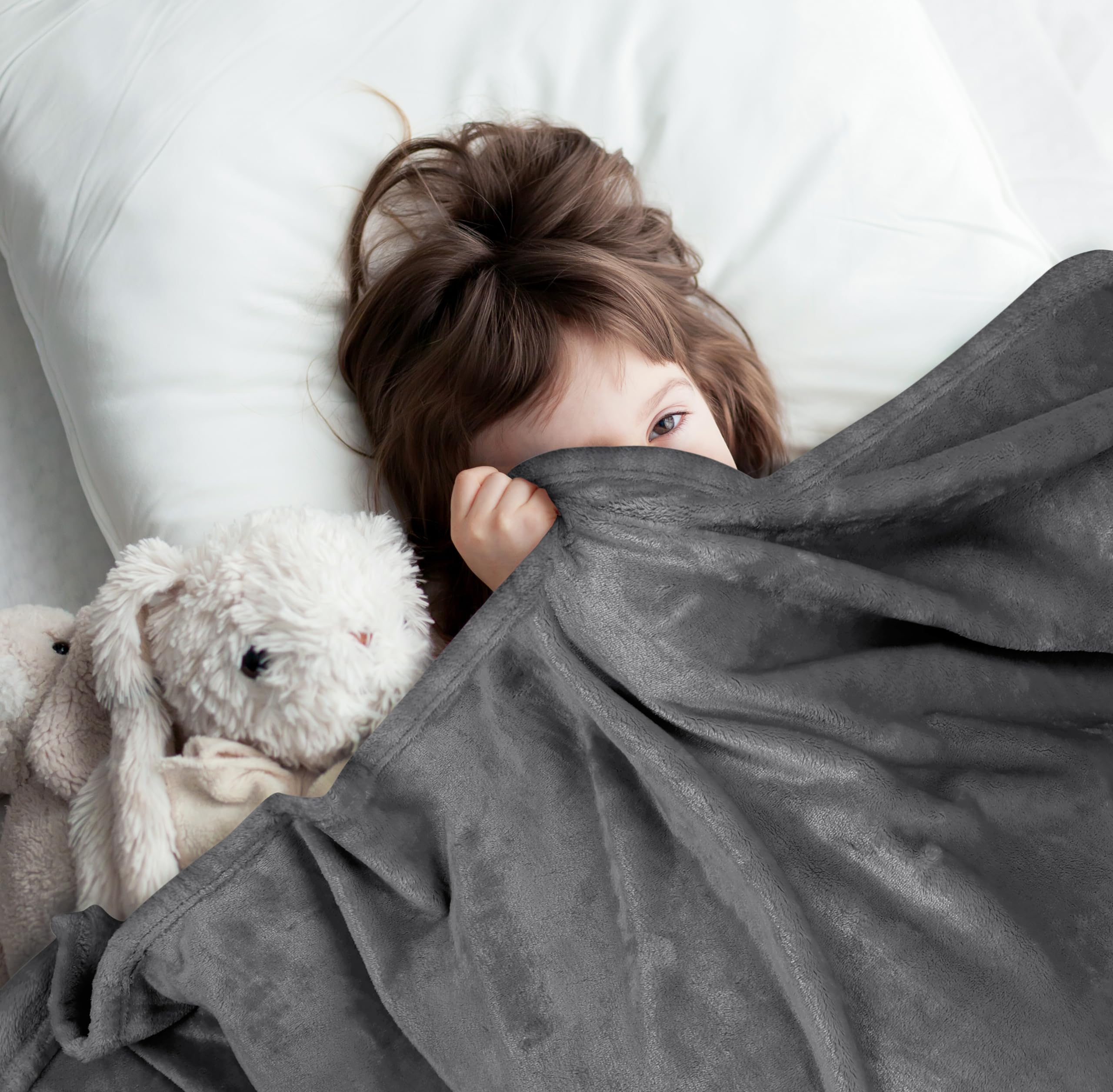 Foto 8 pulgar | Manta Polar Blanket Utopia Bedding, Talla Xl, Gris, 300 G/m², 130 X 180 Cm - Venta Internacional.