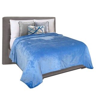 Foto 1 | Cobertor Ligero Matrimonial Ultrasuave Azul Térmico Celeste
