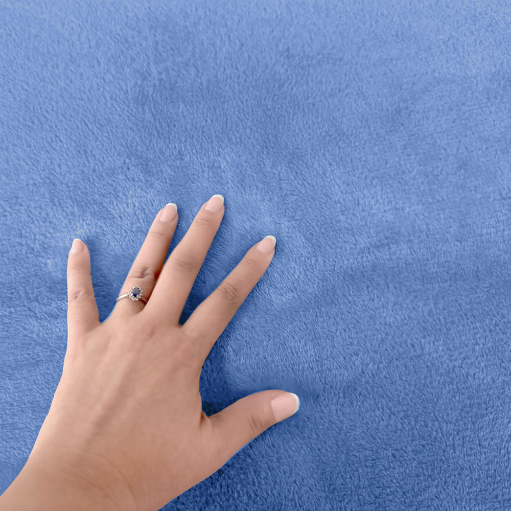 Foto 7 pulgar | Cobertor Ligero Matrimonial Ultrasuave Azul Térmico Celeste
