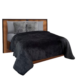 Foto 1 | Cobertor Ligero Individual Ultrasuave Negro Térmico