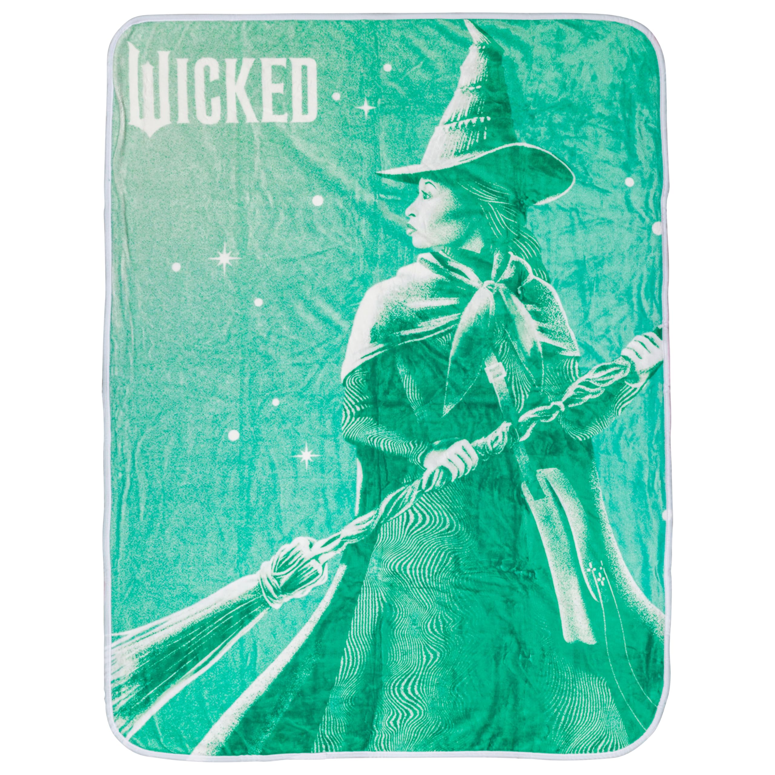 Foto 2 pulgar | Manta Polar Plateada Buffalo Wicked Glinda Elphaba, 45 X 60 Cm - Venta Internacional.