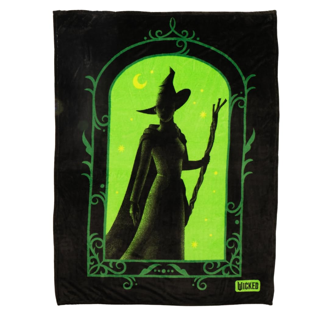Foto 2 pulgar | Ropa De Cama Throw Franco Collectibles Wicked Elphaba De 46 X 60 Pulgadas - Venta Internacional.