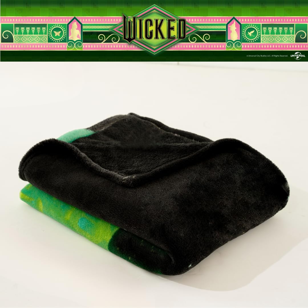 Foto 4 pulgar | Ropa De Cama Throw Franco Collectibles Wicked Elphaba De 46 X 60 Pulgadas - Venta Internacional.