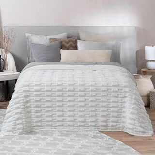 Foto 1 | Cobertor Tipo Piel Esquimal King Size Color Marfil Ultrasuave