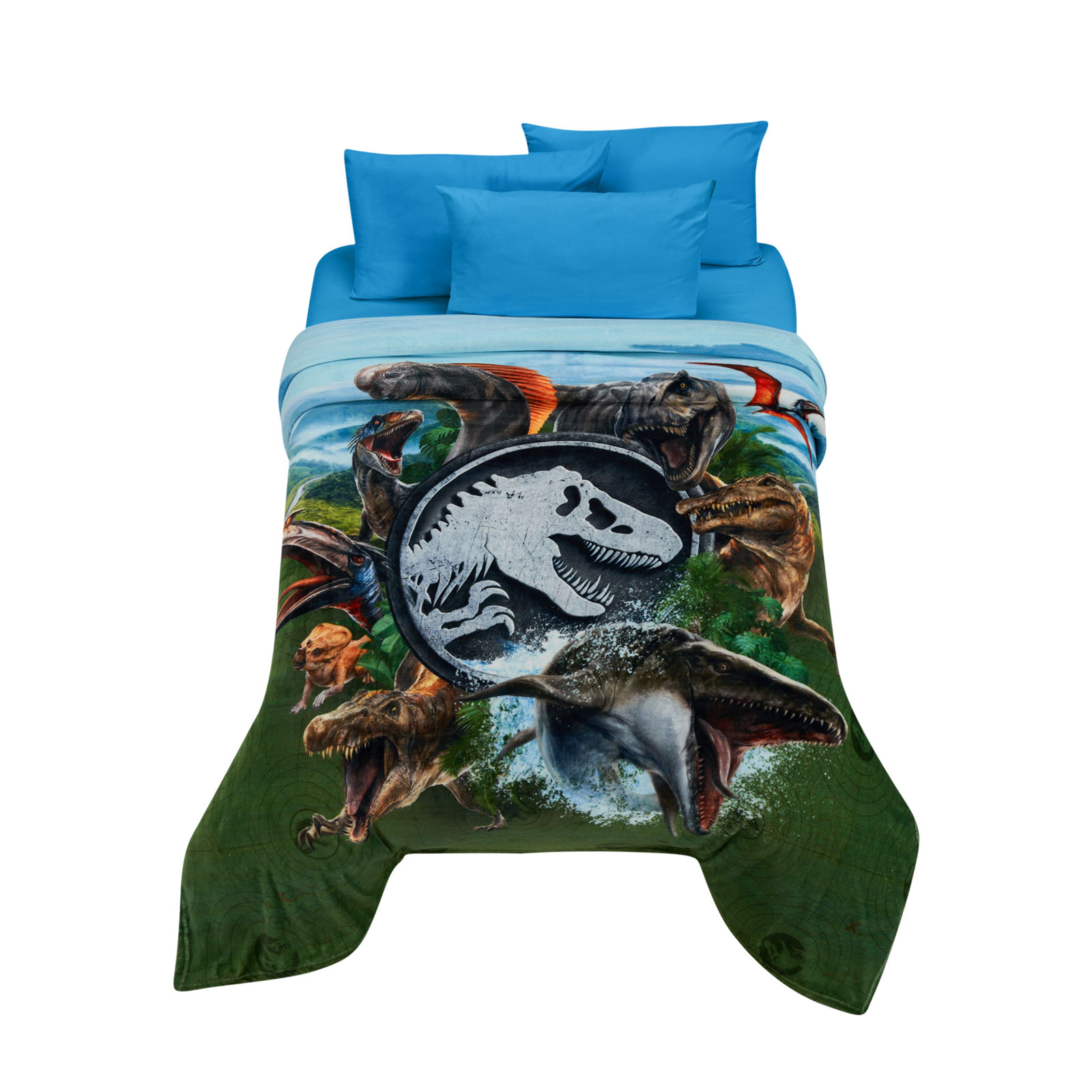 Foto 2 pulgar | Cobertor Serenity Matrimonial Jurassic World Giants