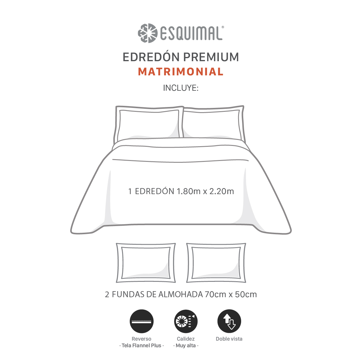 Foto 4 | Cobertor Edredón Esquimal Con Fundas De Almohada  Heno  Matrimonial