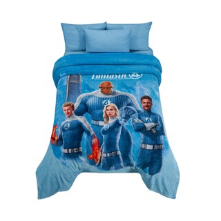 Foto 1 | Cobertor Serenity Matrimonial Fantastic Four Blue