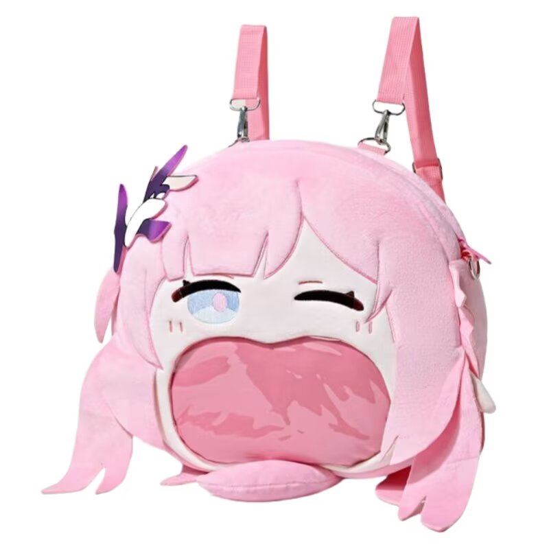 Foto 2 pulgar | Mochila De Felpa Sanmu Honkai Impact 3 Elysia Anime Big Mouth - Venta Internacional.