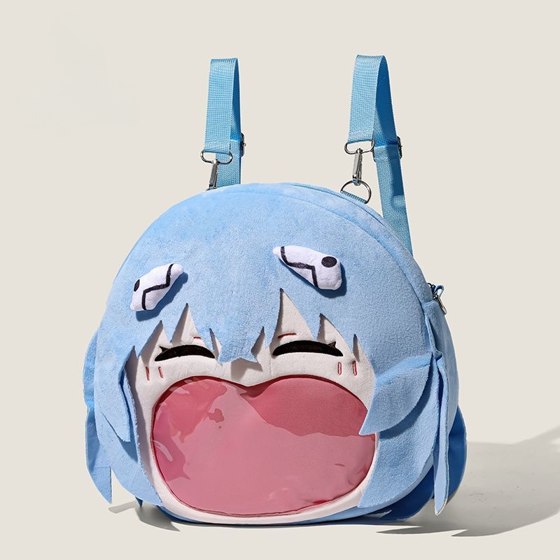 Foto 2 | Mochila Sanmu Fashion Cute Neon Genesis Evangelion Rei Ayanami - Venta Internacional.