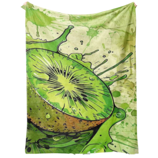 Foto 1 | Manta Sanmu De Franela Soft Fruit Kiwi Trend 300 G - Venta Internacional.