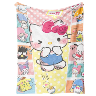 Foto 1 | Manta Sanmu De Franela Suave De Poliéster Hello Kitty 300 G - Venta Internacional.