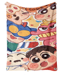 Foto 1 | Manta Sanmu Frannel Soft Anime Crayon Shin-chan- Venta Internacional