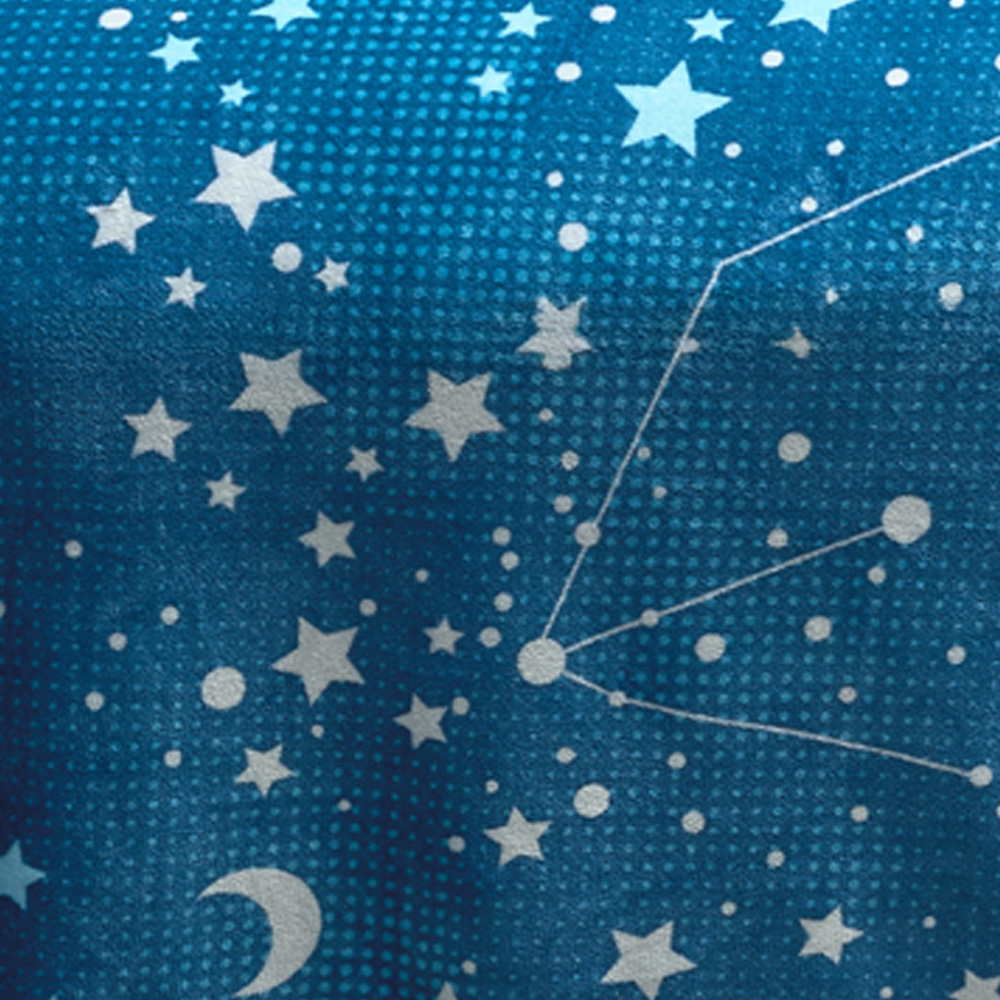 Foto 5 | Cobertor Ligero Matrimonial Elefantito Hogar Galaxia Color Azul Estrellas Suave Térmica