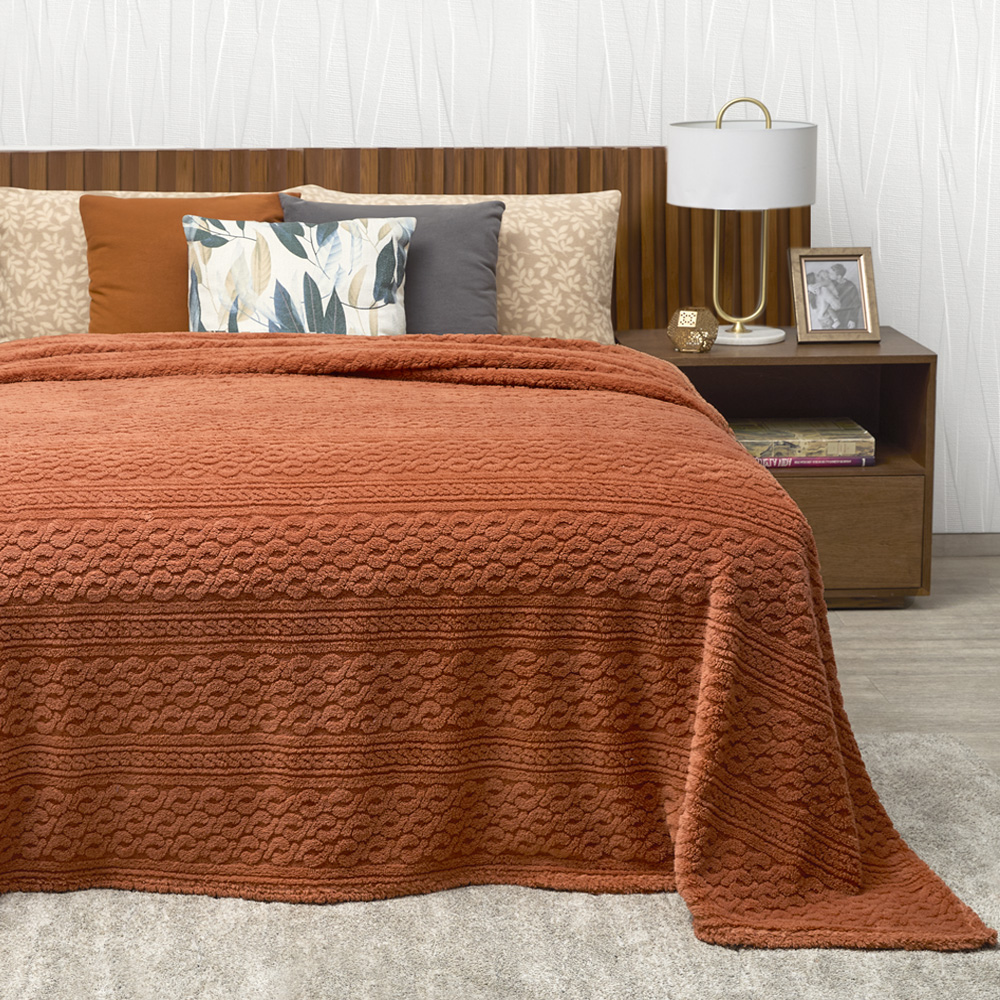 Foto 3 | Cobertor Ligero King Size Elefantito Hogar Ava Color Shedron Suave Textura 3d